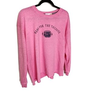 NWT C&C California Here for the Tailgate Long Sleeve Top